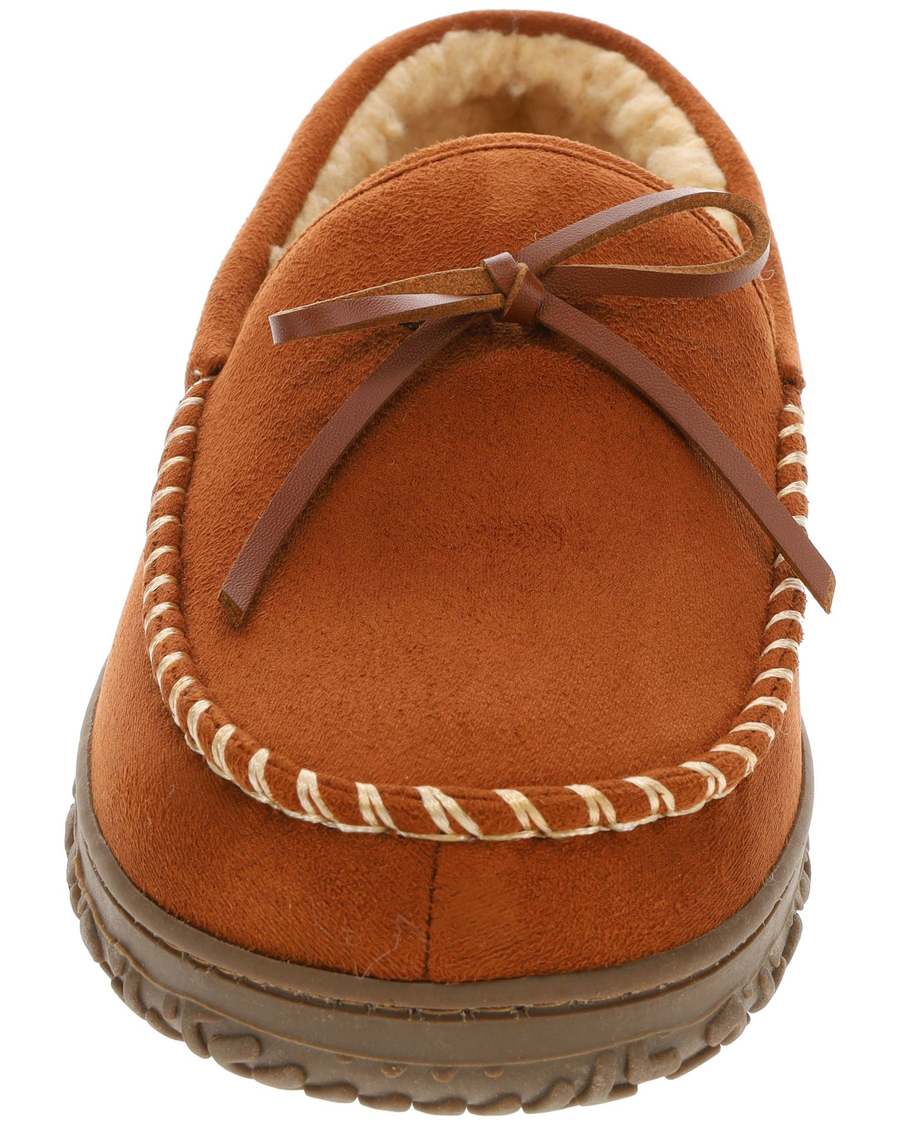 (image for) Unique Charm Rugged Microsuede Boater Moccasin Slippers